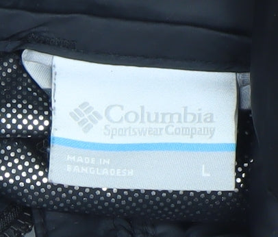 Columbia Womens Black L Hooded Puffer Jacket Winter Coat