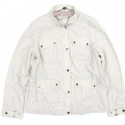 Marks and Spencer Women’s Beige Jacket Size 12 Military Style