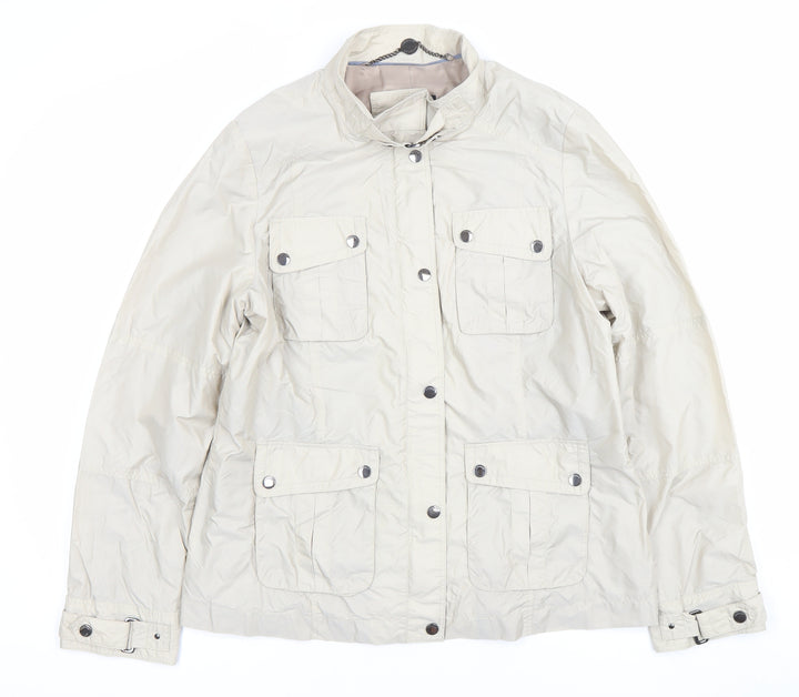 Marks and Spencer Women’s Beige Jacket Size 12 Military Style