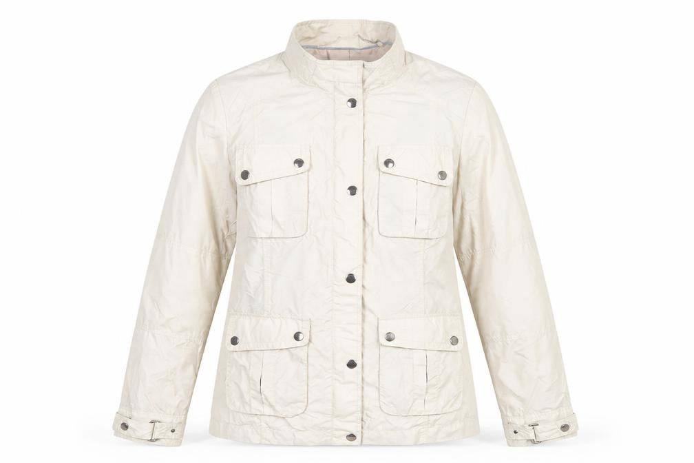 Marks and Spencer Women’s Beige Jacket Size 12 Military Style
