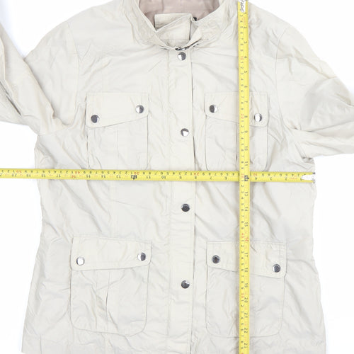 Marks and Spencer Women’s Beige Jacket Size 12 Military Style