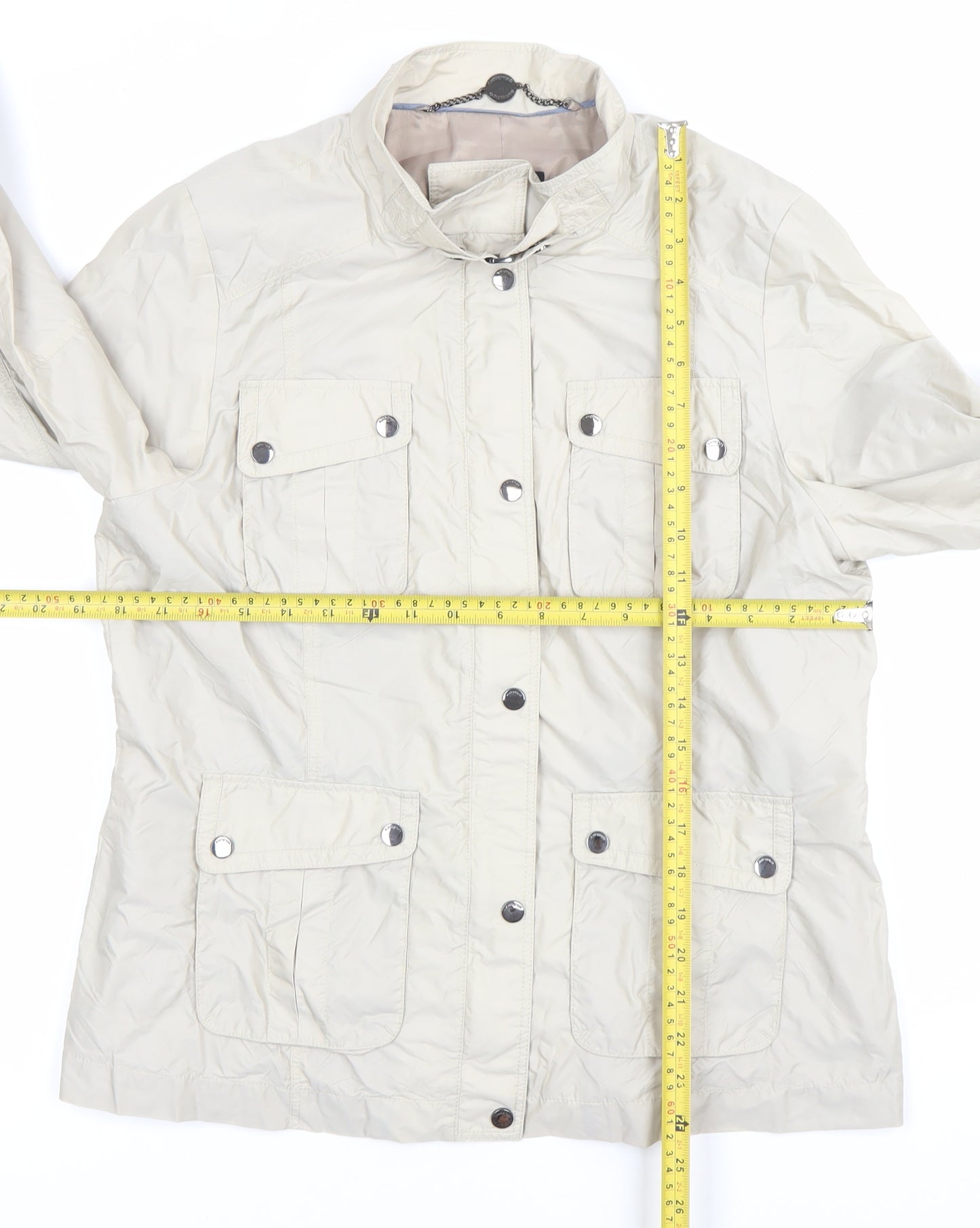 Marks and Spencer Women’s Beige Jacket Size 12 Military Style