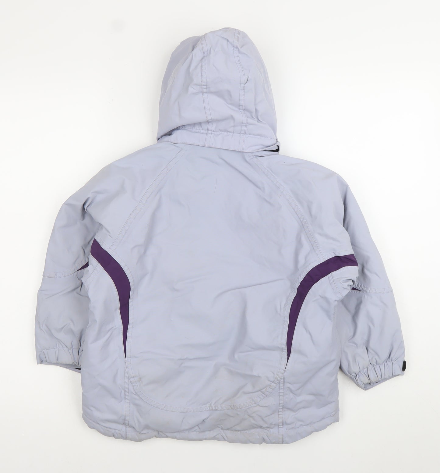 Nevisport Girls Grey Ski Jacket 6 Years Waterproof Hooded Winter Coat