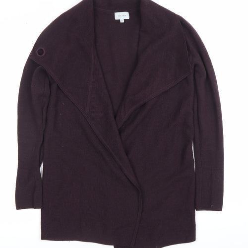 Jigsaw Womens Purple Wool Cardigan XS Long Sleeve V-Neck