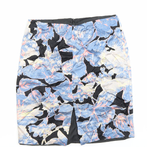 Topshop Women’s Multicoloured Floral Pencil Skirt Size 6