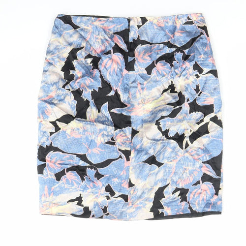 Topshop Women’s Multicoloured Floral Pencil Skirt Size 6