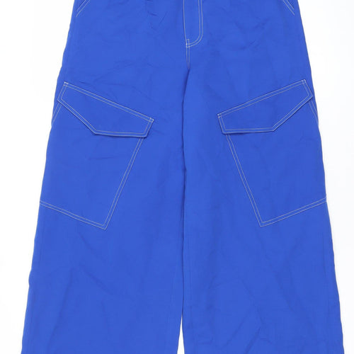 Solado Women’s Blue Cargo Wide-Leg Trousers Size S