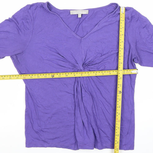 Fenn Wright Manson Women’s Petite Purple Viscose Tunic Blouse L