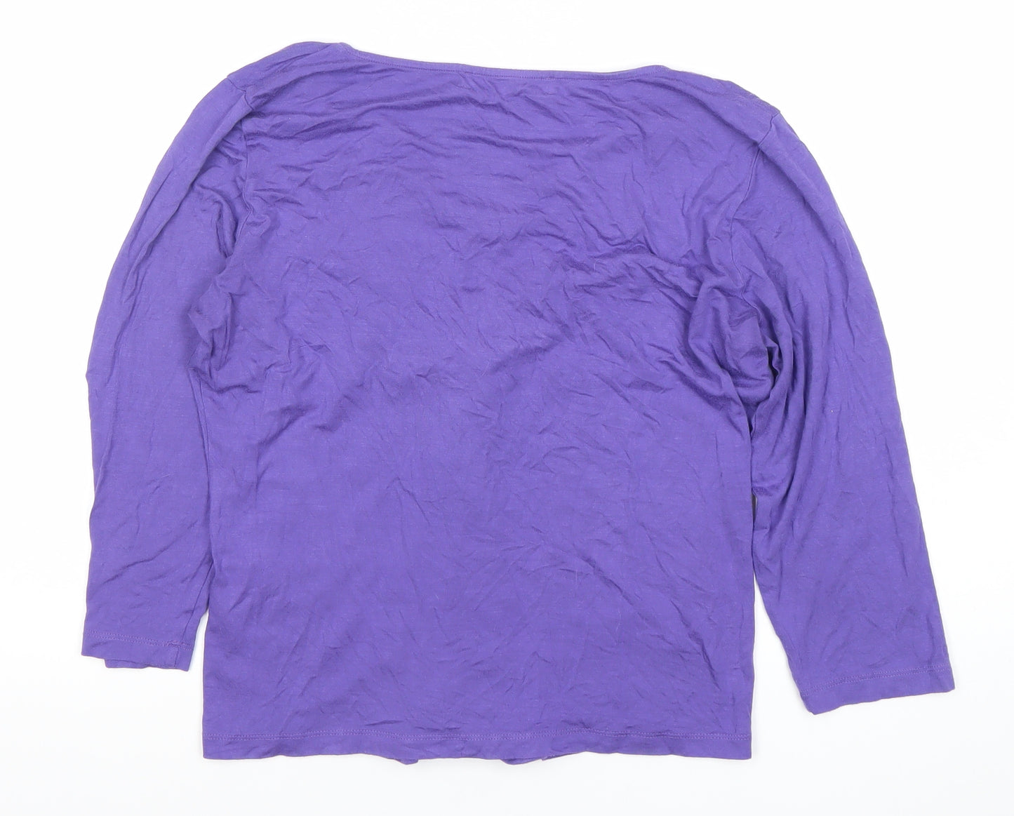 Fenn Wright Manson Women’s Petite Purple Viscose Tunic Blouse L