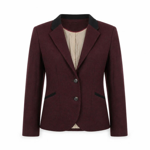 H&M Womens Red Slim Fit Blazer Jacket Size 10 Workwear Business