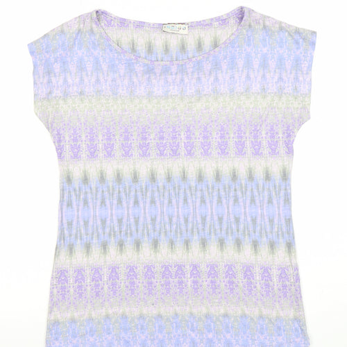 Marks and Spencer Women’s Multicoloured Size 8 Round Neck T-Shirt