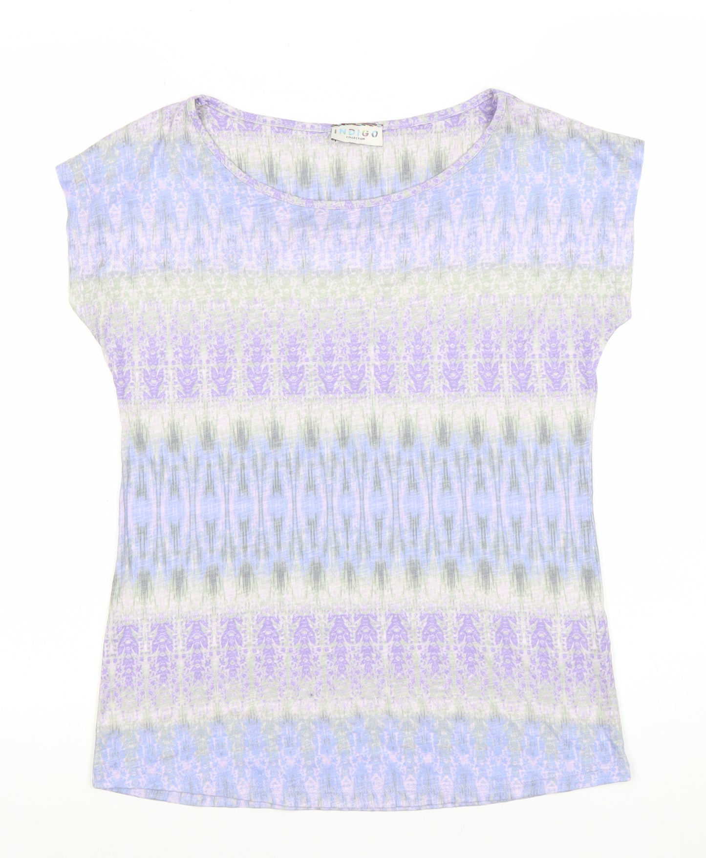 Marks and Spencer Women’s Multicoloured Size 8 Round Neck T-Shirt