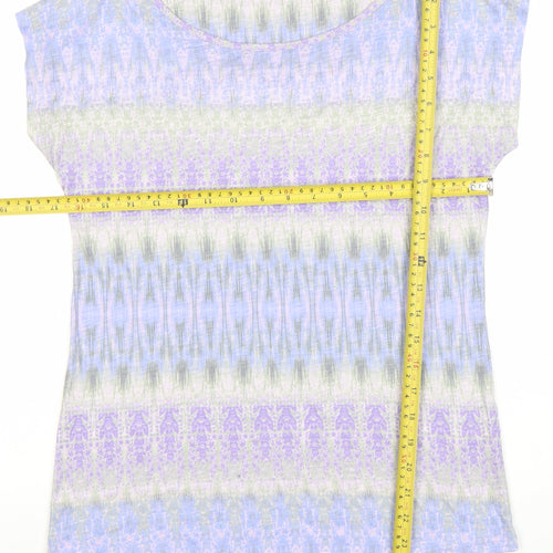 Marks and Spencer Women’s Multicoloured Size 8 Round Neck T-Shirt