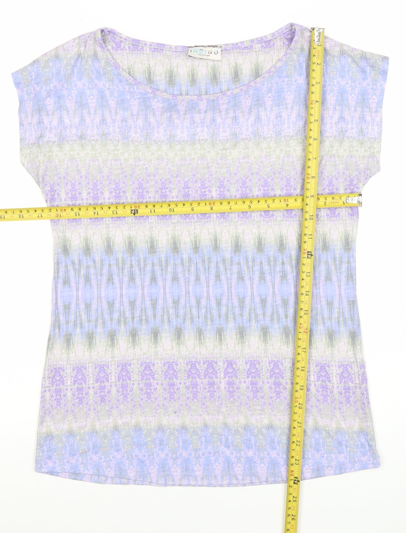 Marks and Spencer Women’s Multicoloured Size 8 Round Neck T-Shirt