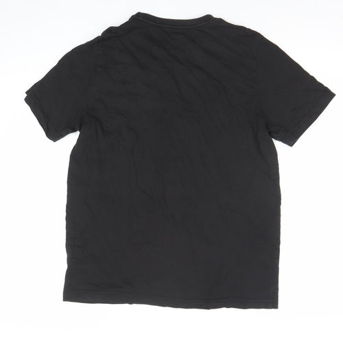 Puma Men's Black Medium Crew Neck Short Sleeve Logo T-Shirt