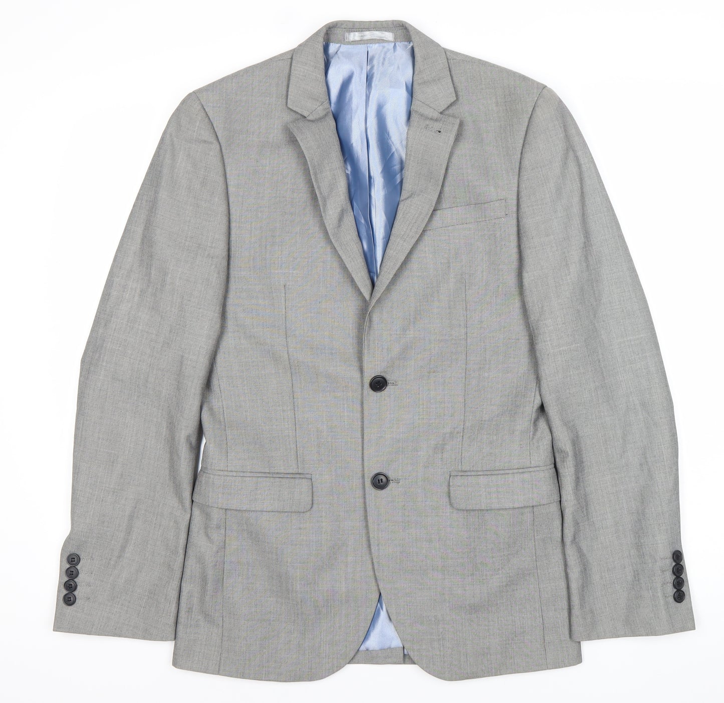Cedar Wood State Men's Grey 34R Suit Jacket Regular Fit Blazer