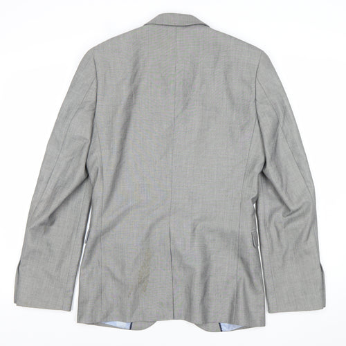 Cedar Wood State Men's Grey 34R Suit Jacket Regular Fit Blazer