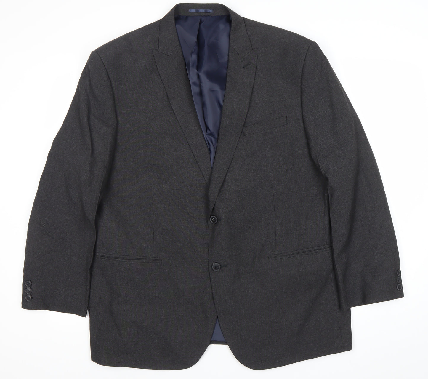 Next Men’s Grey 46in XL Suit Jacket Regular Fit Business Blazer