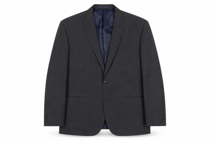Front view of Next Men’s Grey 46in XL Suit Jacket Regular Fit Business Blazer