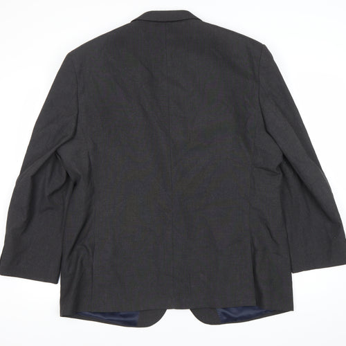 Next Men’s Grey 46in XL Suit Jacket Regular Fit Business Blazer