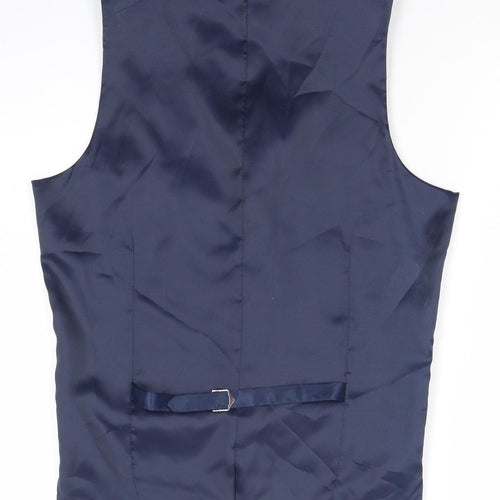 Cedar Wood State Mens Grey Slim Fit Waistcoat XS 36 Chest Formal