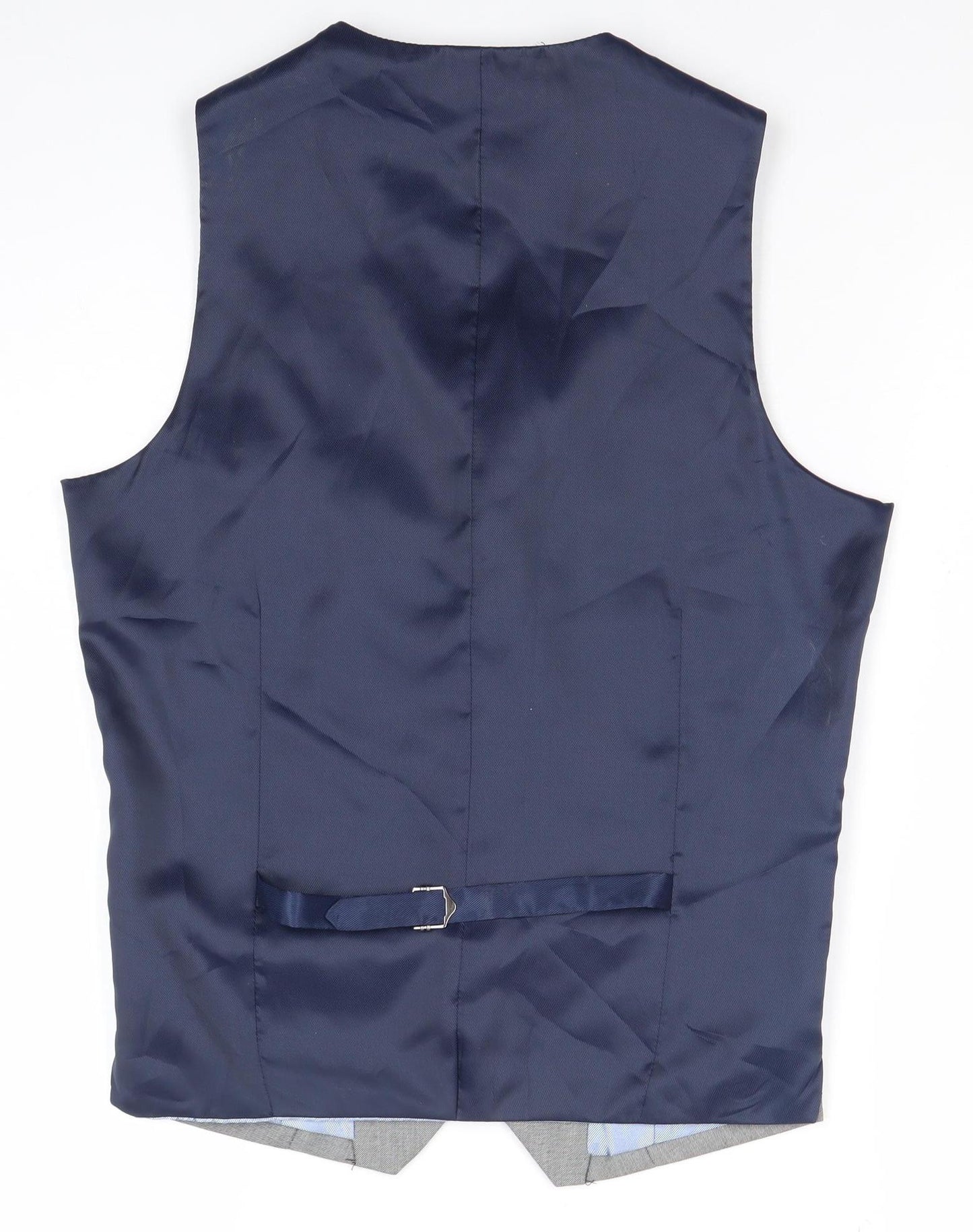Cedar Wood State Mens Grey Slim Fit Waistcoat XS 36 Chest Formal