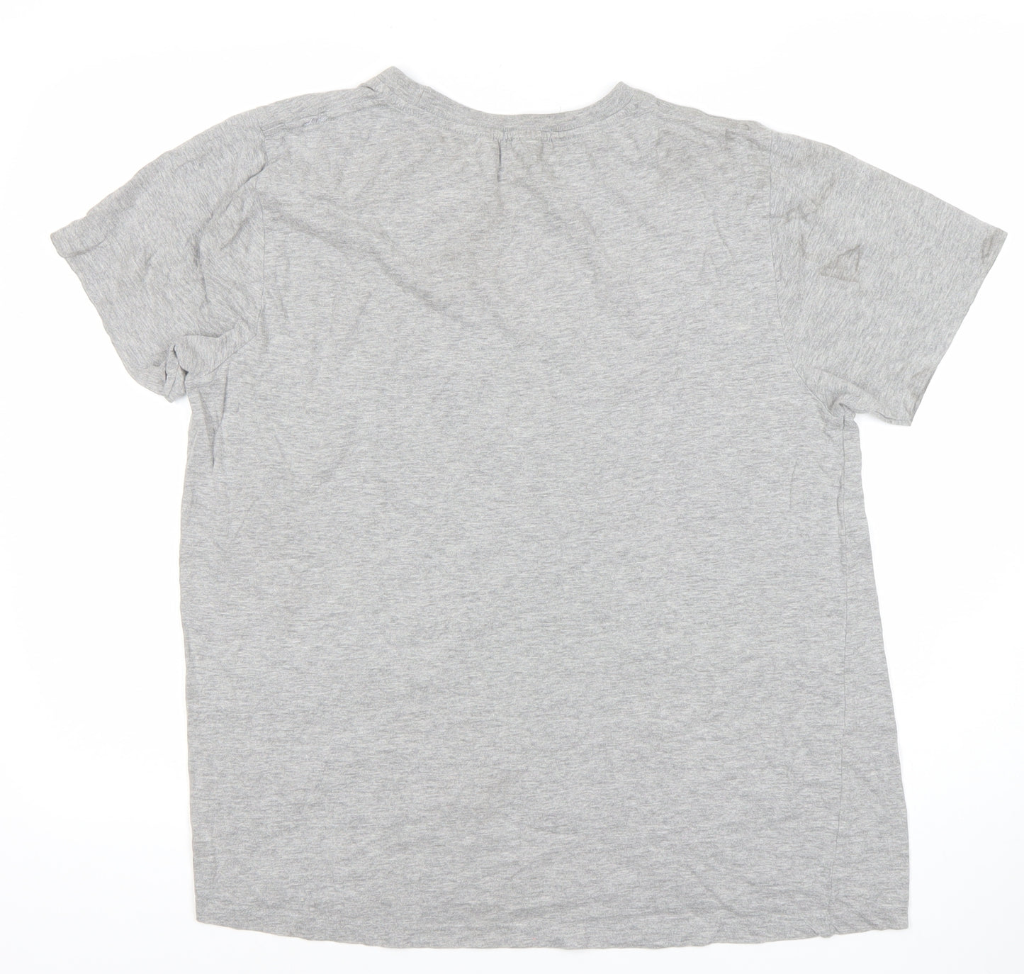 PrettyLittleThing Womens Grey T-Shirt M Short Sleeve Crew Neck Basic