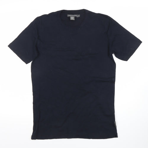 French Connection Men's Black Cotton Crew Neck T-Shirt Size S