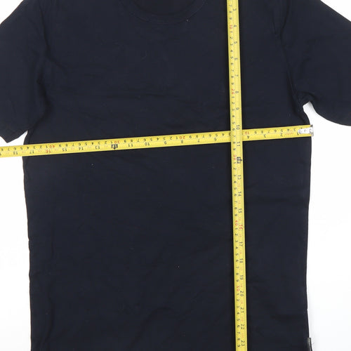 French Connection Men's Black Cotton Crew Neck T-Shirt Size S