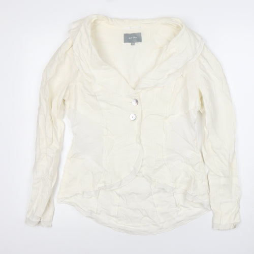 Marks and Spencer Per Una Women’s Ivory Linen Suit Jacket Size 12