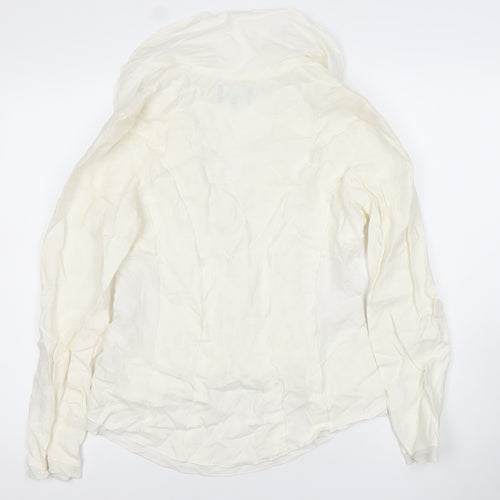 Marks and Spencer Per Una Women’s Ivory Linen Suit Jacket Size 12
