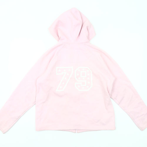 Pineapple Girls Pink Full Zip Hoodie M Logo Dance Casual