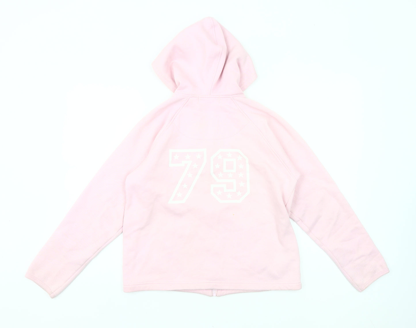 Pineapple Girls Pink Full Zip Hoodie M Logo Dance Casual