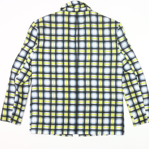 Collusion Womens Multicoloured Check Blazer UK 10 Regular Fit