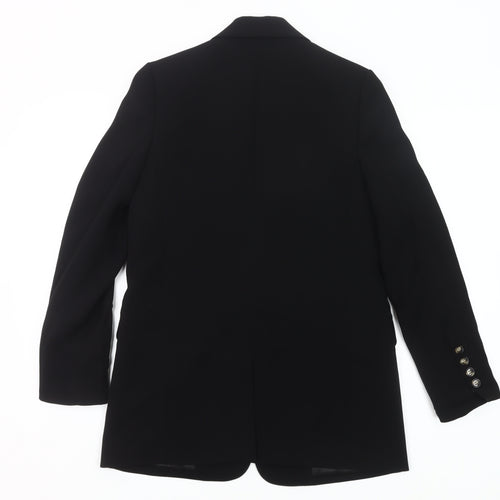 Whistles Womens Black UK 6 Blazer Jacket Workwear Single Breasted