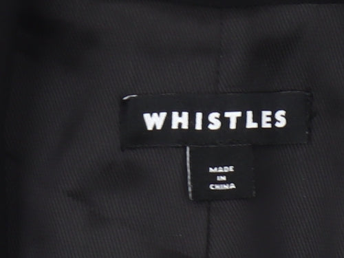 Whistles Womens Black UK 6 Blazer Jacket Workwear Single Breasted