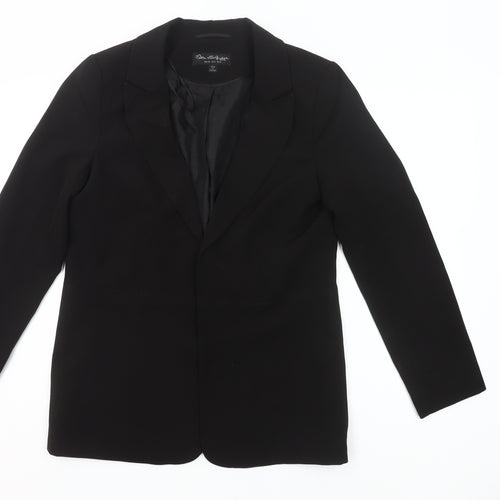 Miss Selfridge Women Black Size 10 Blazer Jacket Workwear