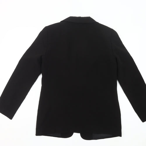Miss Selfridge Women Black Size 10 Blazer Jacket Workwear