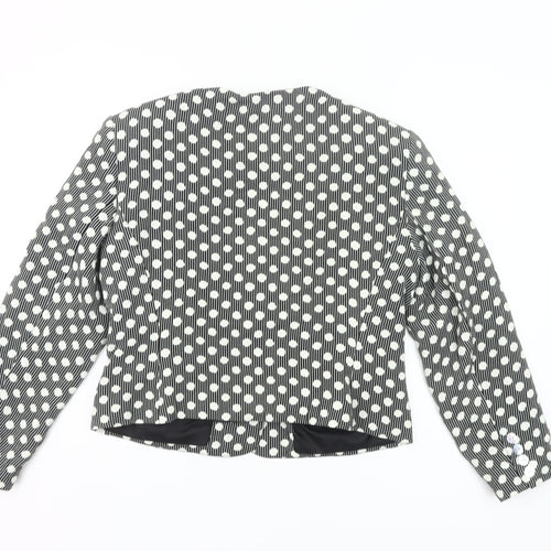 Windsmoor Women’s Black Polka Dot Size 12 Single-Breasted Jacket