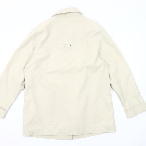 Nuage Women’s Beige Mid-Length Rain Coat Size 12 Polyester
