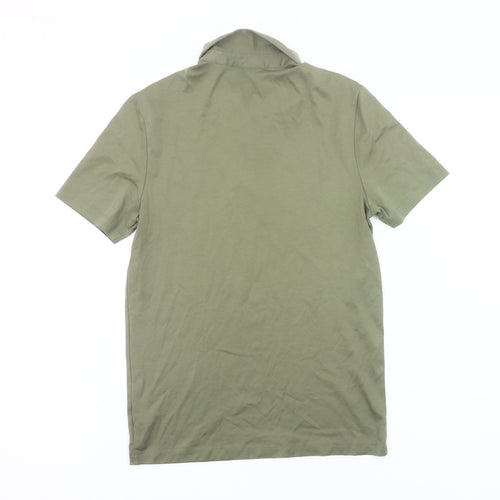 Michael Kors Men's Green Cotton Polo Shirt S Regular Fit