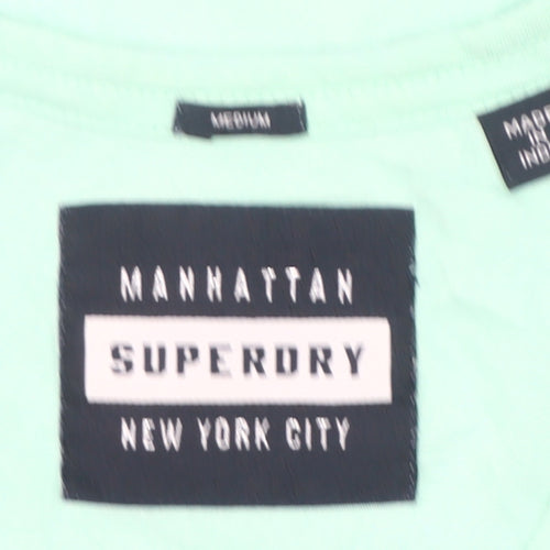 Superdry Women’s Green Cotton Tank Top Medium Sleeveless