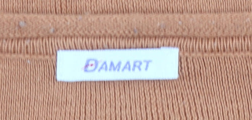 Damart Women’s Orange Wool Blend Jumper Size L Round Neck Pullover