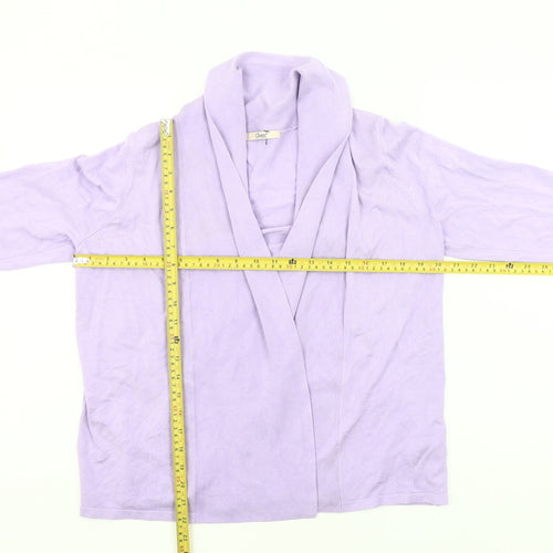 Marks and Spencer Womens Purple Size 16 Cardigan Knit Long Sleeve