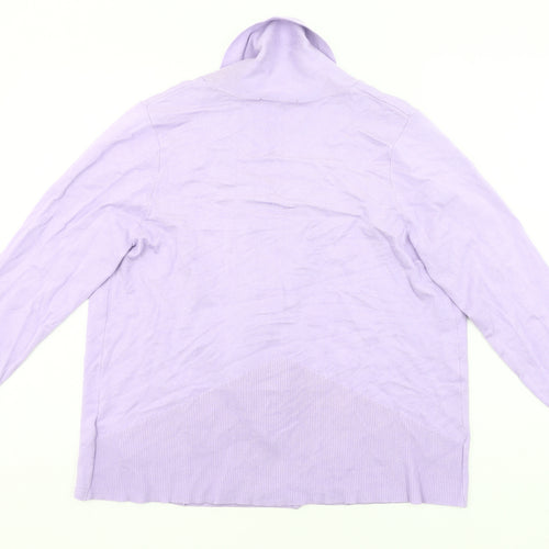 Marks and Spencer Womens Purple Size 16 Cardigan Knit Long Sleeve