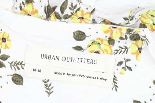 Urban Outfitters Women’s White Floral Slip Dress M Viscose Summer