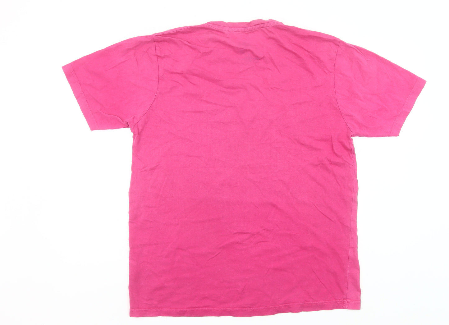 Urban Spirit Men’s Pink Surf Graphic T-Shirt L Regular Fit