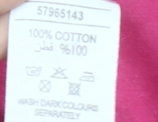 Urban Spirit Men’s Pink Surf Graphic T-Shirt L Regular Fit