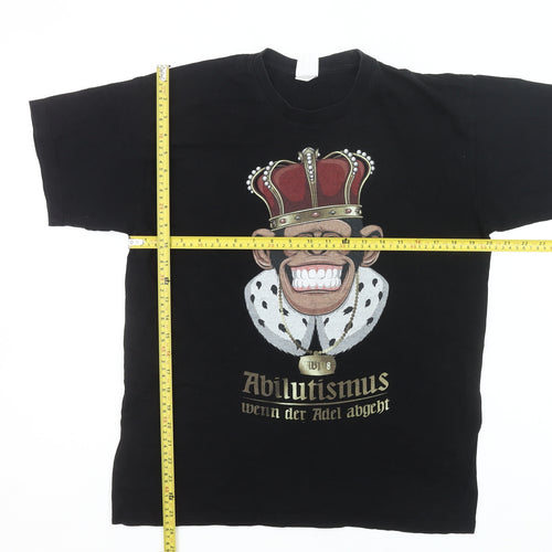B&C Collection Men’s Black Graphic Abitur 2018 Funny School T-Shirt M