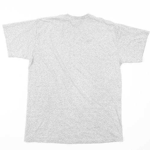 Gildan Mens Grey M Los Angeles California Graphic T-Shirt